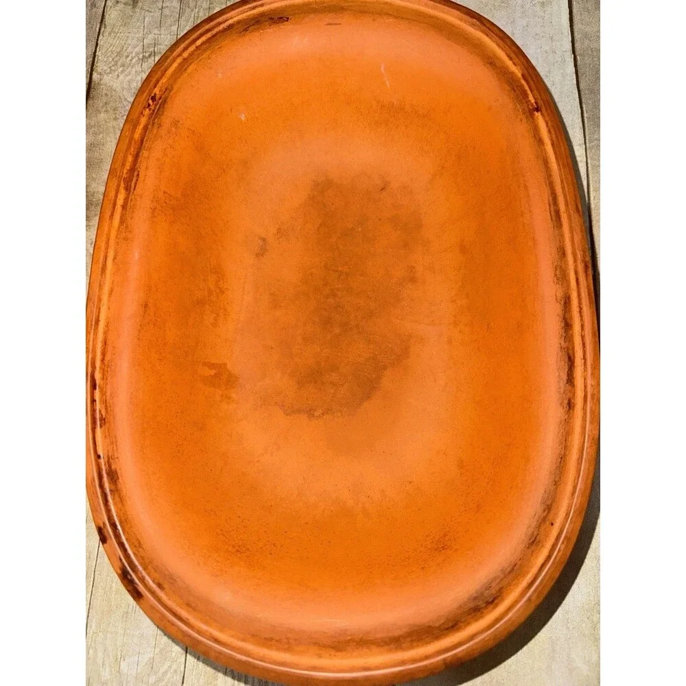 Vintage Scheurich Keramik Terracotta Clay Roaster Made In Germany Great Shape
